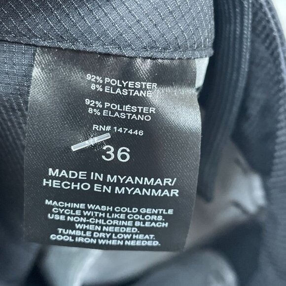 Hang Ten Mens Black Ripstop Dress Shorts Size 36 Polyester Blend a0396 - Picture 4 of 6